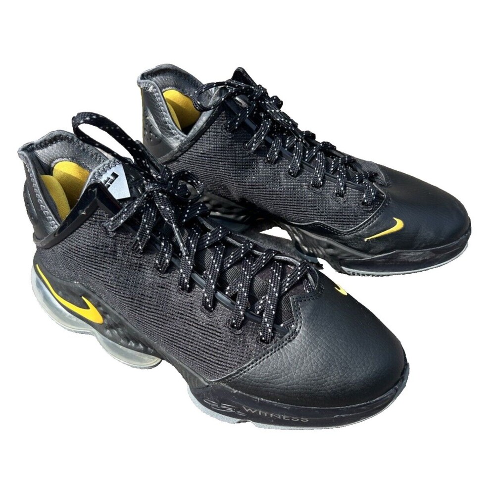 Nike Lebron 19 Men's Low Witness Basketball Shoes Black & Gold DH1270-002 Size 9